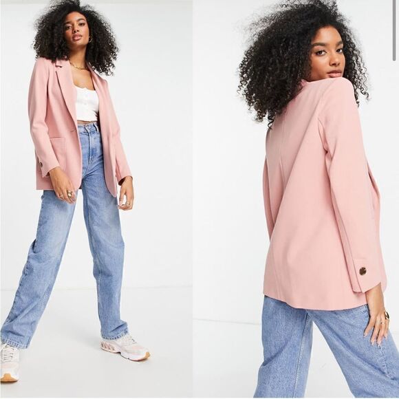 TOP SHOP Jersey Blazer Size 2 - Picture 1 of 9